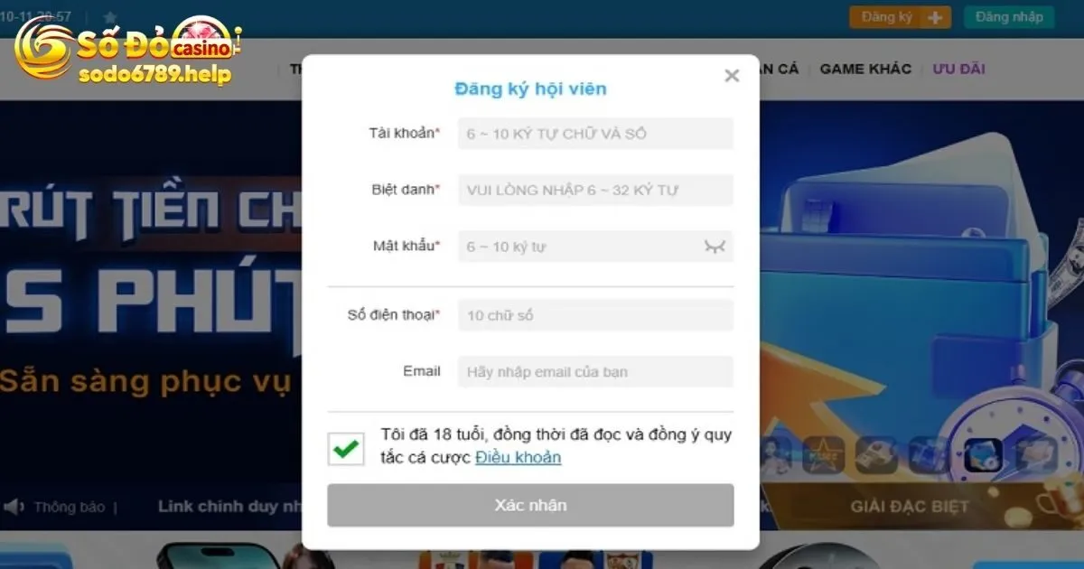 Các bước đăng ký Sodo6789 an toàn, nhanh chóng